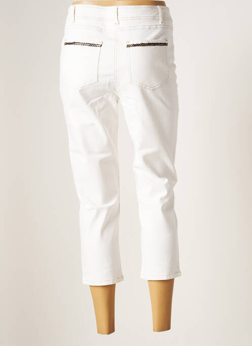 Pantacourt blanc PAUSE CAFE pour femme