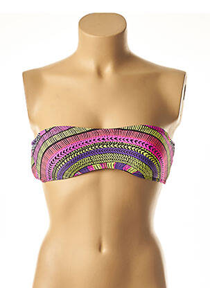 Haut de maillot de bain stretch haut soutien-gorge avec mousse de rembourrage amovible rose RIP CURL femme