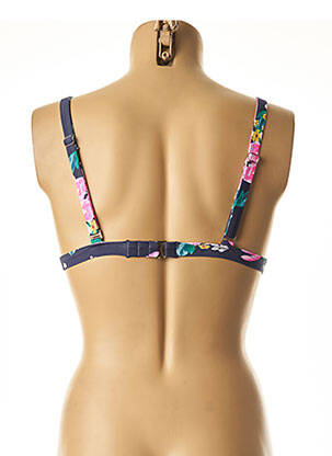 Haut de maillot de bain stretch haut triangles bleu MON PETIT BIKINI femme