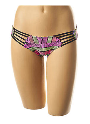 Bas de maillot de bain imprimé fantaisie culotte rose RIP CURL femme