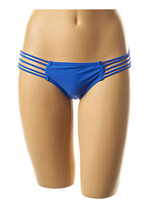 Bas de maillot de bain tissage satiné culotte bleu MON PETIT BIKINI femme
