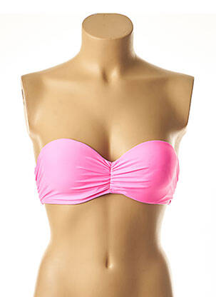 Haut de maillot de bain stretch haut soutien-gorge push-up rose MON PETIT BIKINI femme