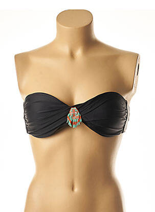 Haut de maillot de bain stretch haut soutien-gorge moulé noir HIPANEMA femme