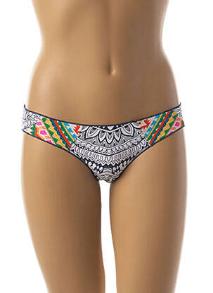 Bas de maillot de bain imprimé fantaisie culotte blanc RIP CURL femme