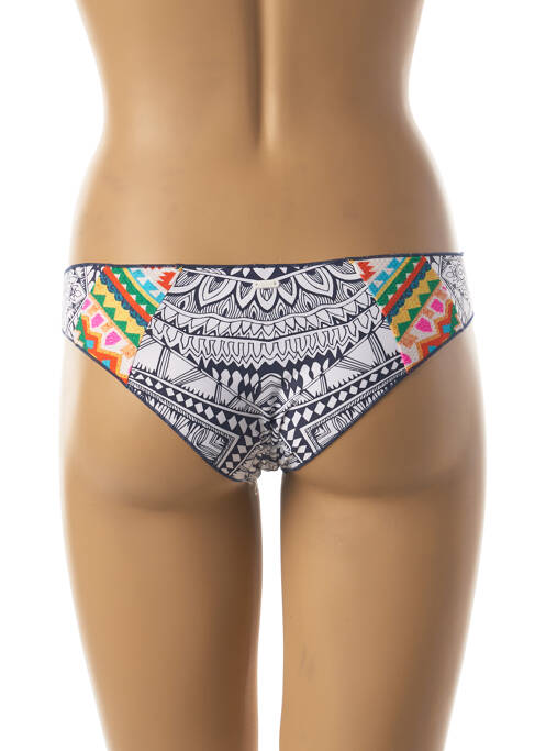 Bas de maillot de bain imprimé fantaisie culotte blanc RIP CURL femme
