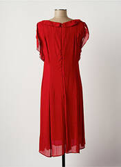 Robe mi-longue rouge LUNA pour femme seconde vue