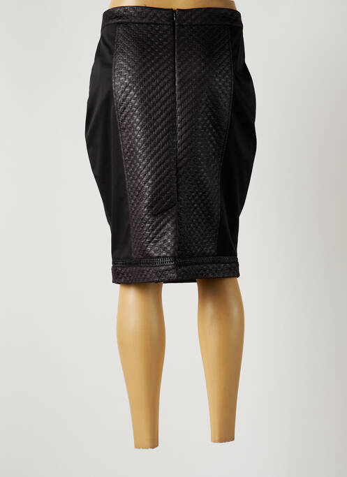 Jupe mi-longue noir LUNA pour femme