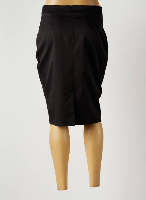 Jupe mi-longue noir LUNA pour femme