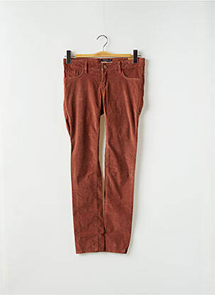 Pantalon slim tissage velours taille ajustable marron SCOTCH SHRUNK fille