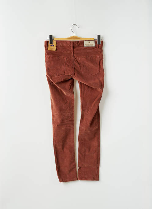 Pantalon slim tissage velours taille ajustable marron SCOTCH SHRUNK fille