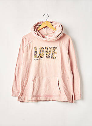 Sweat-shirt à capuche rose PEPE JEANS pour fille