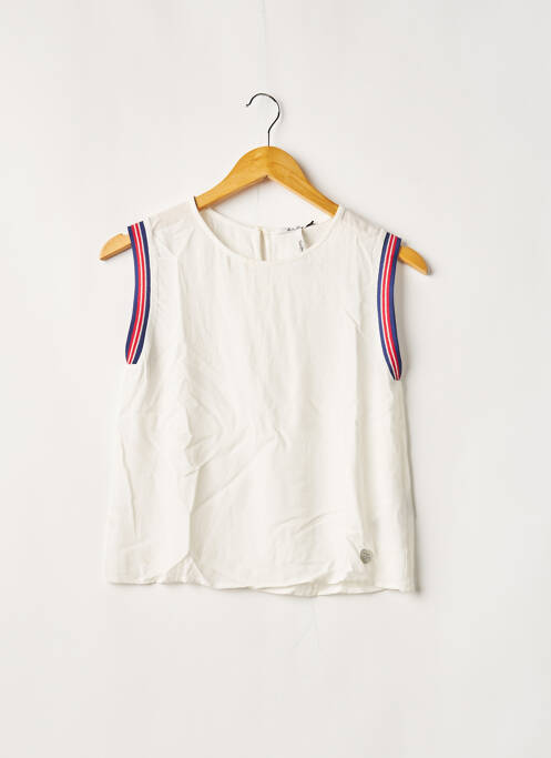 Top sans manche sans manche blanc PEPE JEANS fille