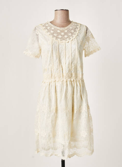 Robe courte beige MOLLY BRACKEN pour femme