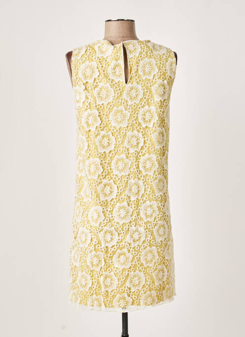 Robe courte jaune LA FEE MARABOUTEE pour femme