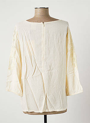 Blouse col rond manches 3/4 rose ICHI femme