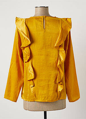 Blouse fermeture boutonnée au dos manches longues jaune SWEED PARIS femme