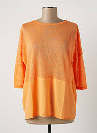 Pull tunique manches 3/4 manches 3/4 orange SALSA femme