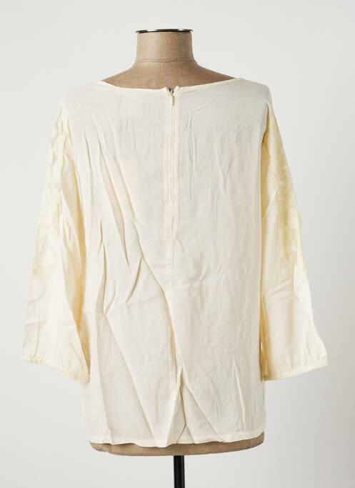 Blouse col rond manches 3/4 rose ICHI femme