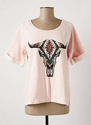 Sweat-shirt rose AN FAMILLE pour femme