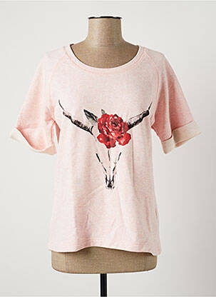 Sweat-shirt rose AN FAMILLE pour femme