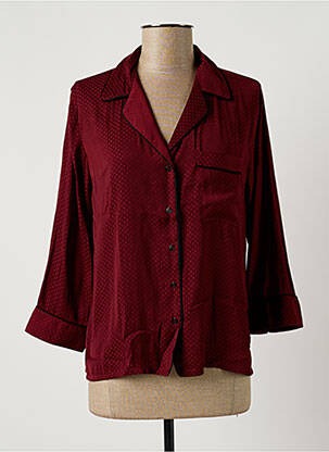 Chemisier poches poitrine manches 3/4 rouge SWEED PARIS femme