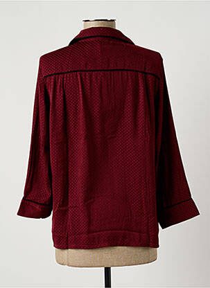 Chemisier coupe fluide manches 3/4 rouge SWEED PARIS femme