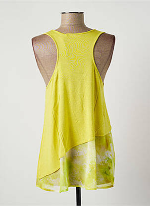 Tunique sans manche tissage crêpe vert SALSA femme