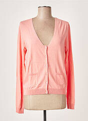 Gilet manches longues rose NICE THINGS pour femme seconde vue