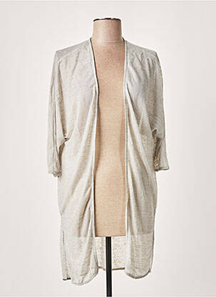 Veste casual coupe droite gris ICHI femme