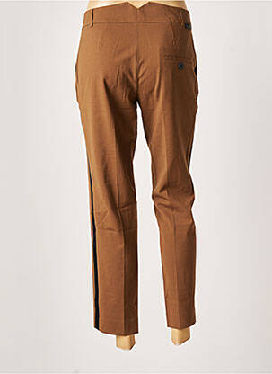 Pantalon 7/8 coupe chino taille normale marron LEON & HARPER femme