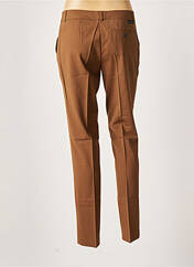 Pantalon chino marron LEON & HARPER pour femme seconde vue