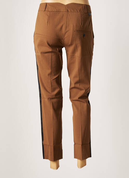 Pantalon 7/8 coupe chino taille normale marron LEON & HARPER femme
