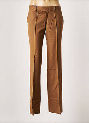 Jogging poches taille normale marron LEON & HARPER femme