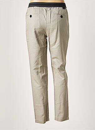 Pantalon 7/8 taille élastique taille normale gris LEON & HARPER femme