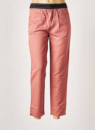 Pantalon 7/8 taille élastique taille normale rose LEON & HARPER femme