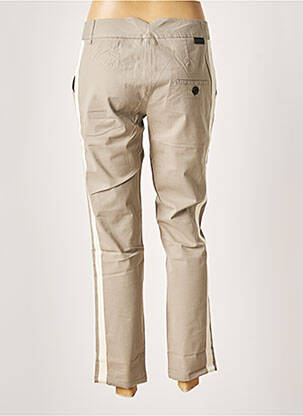 Pantalon 7/8 stretch taille basse gris LEON & HARPER femme