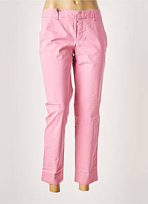 Pantalon 7/8 stretch taille basse rose LEON & HARPER femme