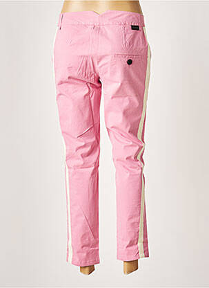 Pantalon 7/8 stretch taille basse rose LEON & HARPER femme