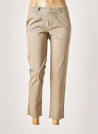 Pantalon 7/8 stretch taille basse gris LEON & HARPER femme