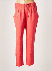 Pantalon droit orange LEON & HARPER pour femme seconde vue