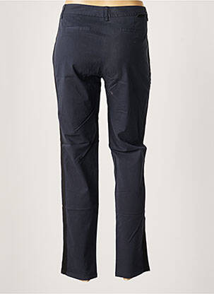 Pantalon chino broderie galons latéraux taille normale bleu LEON & HARPER femme