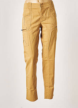 Pantalon cargo poches taille normale beige LEON & HARPER femme