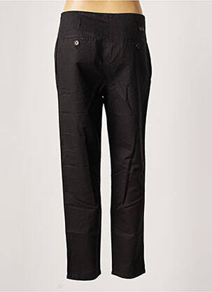 Pantalon droit taille à pinces taille haute noir LEON & HARPER femme