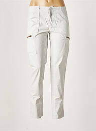 Pantalon cargo poches taille normale gris LEON & HARPER femme