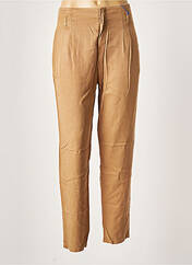Pantalon droit beige LEON & HARPER pour femme seconde vue