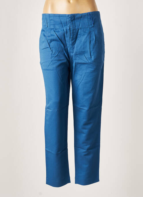 Pantalon droit bleu LEON & HARPER pour femme