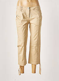Pantacourt coupe droite taille normale beige LOLA ESPELETA femme