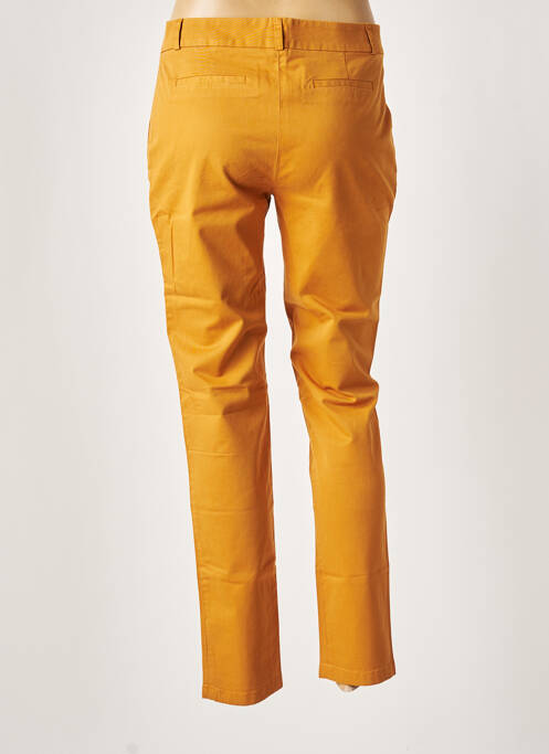 Pantalon chino jaune LEON & HARPER pour femme