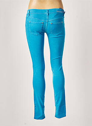 Pantalon slim taille basse taille basse bleu FREESOUL femme
