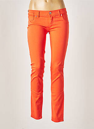 Pantalon slim taille basse taille basse orange FREESOUL femme